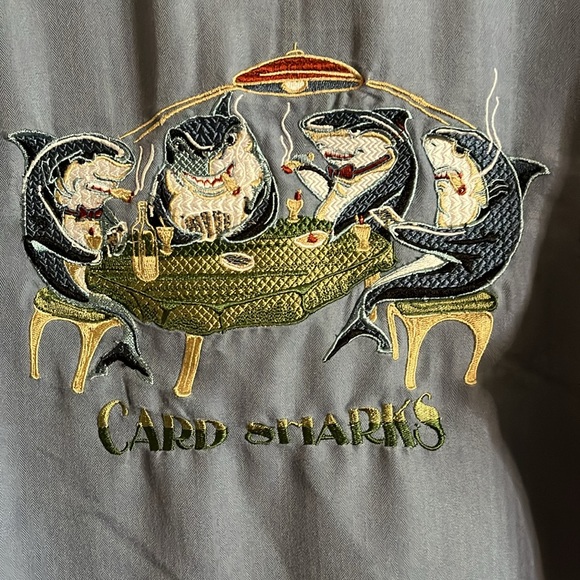 Card sharks poker player vacation style shirt. B7 - Picture 5 of 7